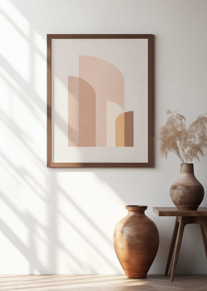 Retro Geometric IV Poster