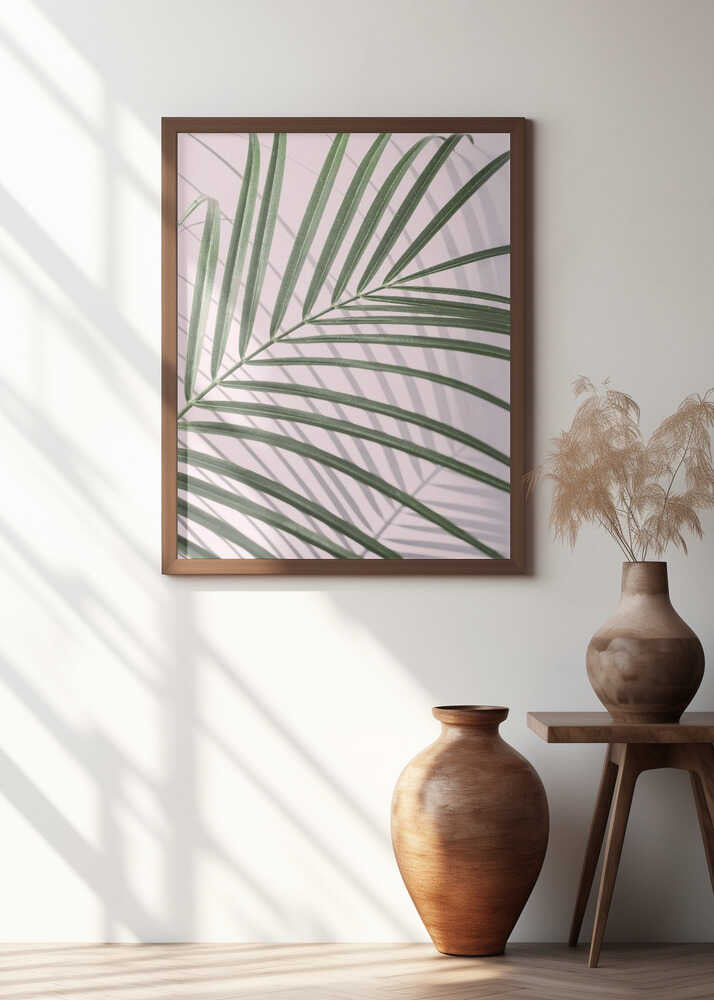 Palm Leaf Shadow Poster