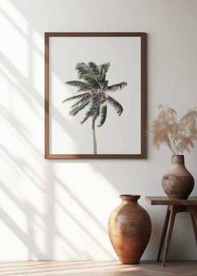 Windy Palm Tree Poster