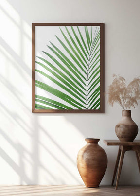Green Palm Leaf Poster