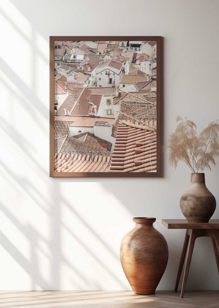 Red Tiled Rooftops Poster