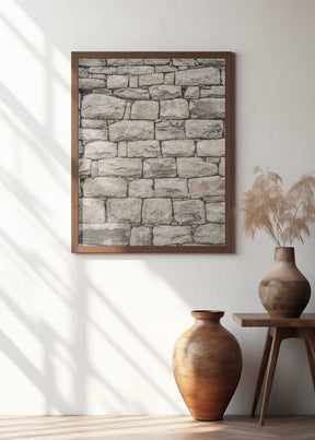 Serene Stonework Poster