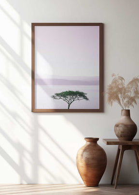 Tree By A Tranquil Lake Poster