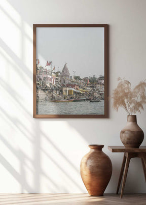 Ganges Riverside Scene Poster