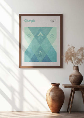 Geometric Peaks Poster