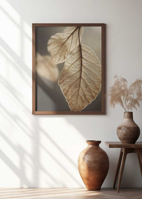 Ethereal Leaves Poster