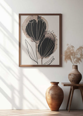 Ink Blossom Duo Poster