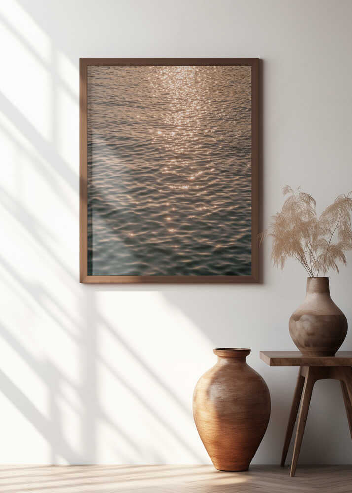 Sunset at Sea Poster