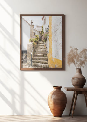 Obidos Stairs Poster