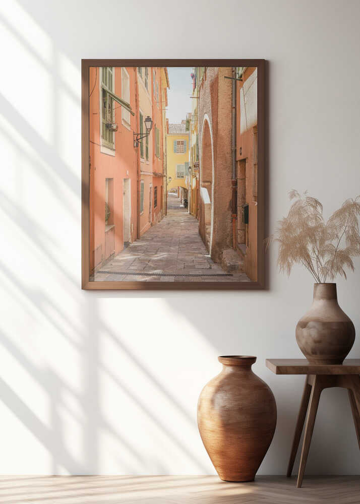 Streets of Menton Poster