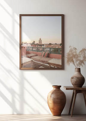 Sunset in Marrakech Poster