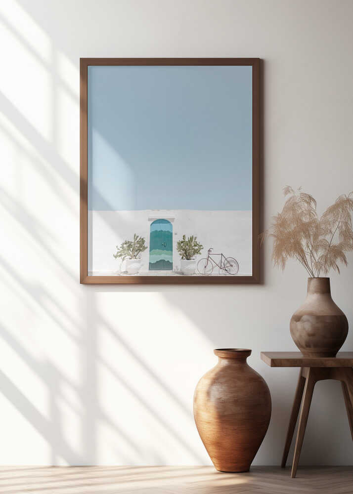 Ostuni blue door Poster