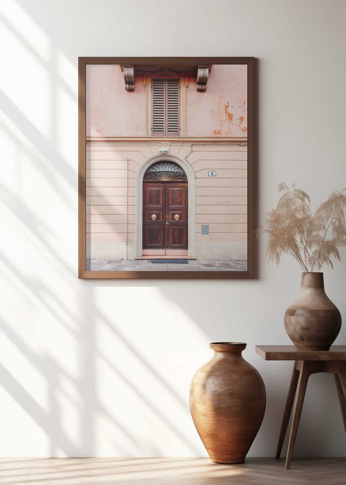Bologna in Pink | Italy travel photography Poster