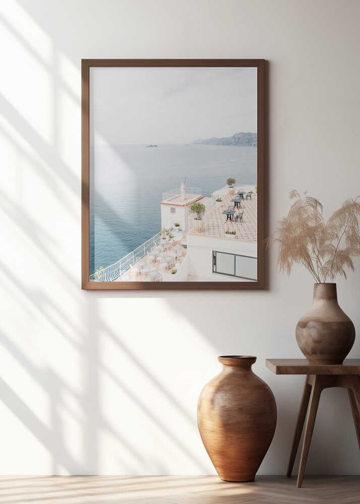 Terrace at the Amalfi Coast Poster