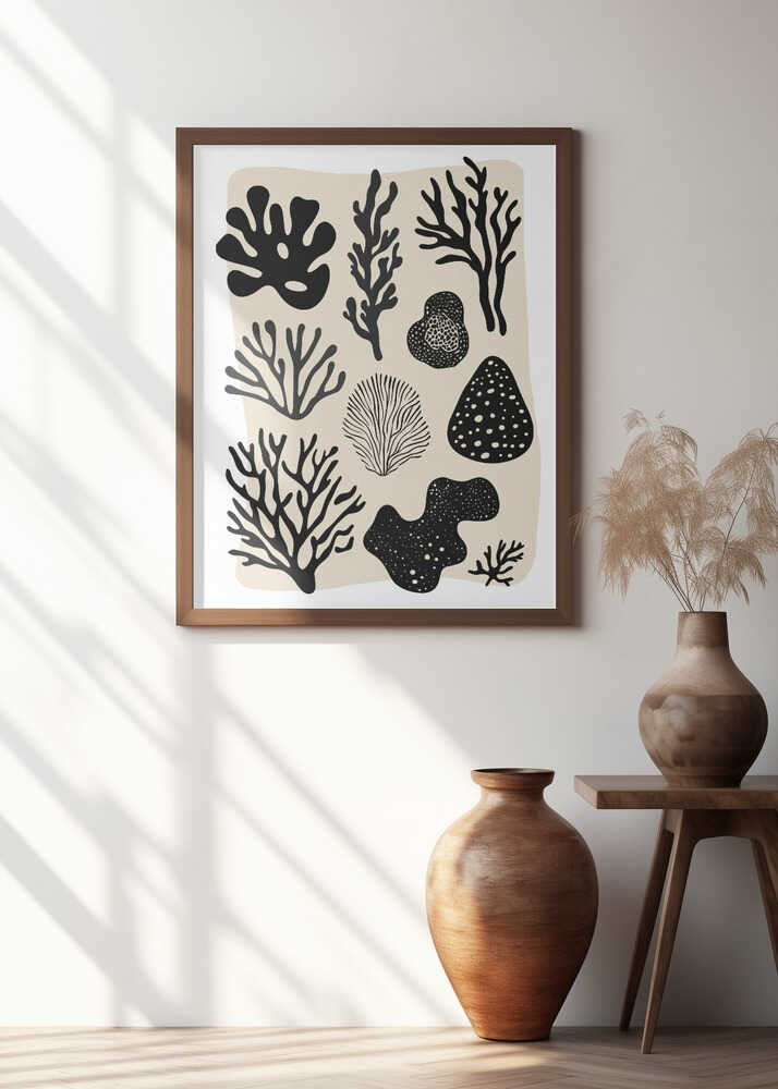 Ocean Shapes Poster
