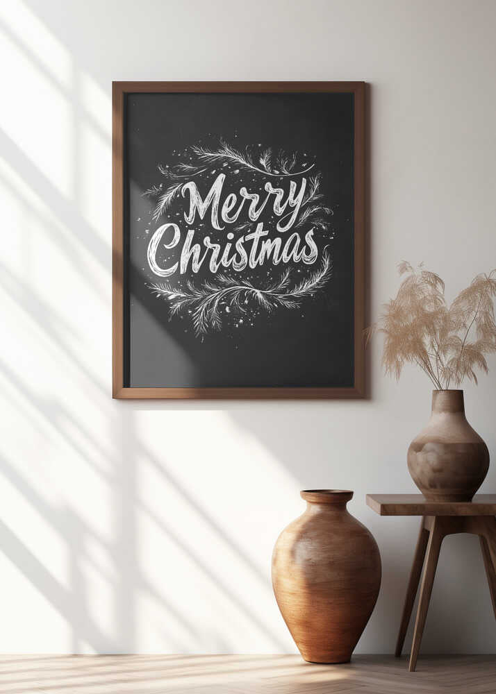 Holiday Chalk Wishes Poster