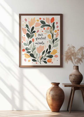 Floral Embrace Poster