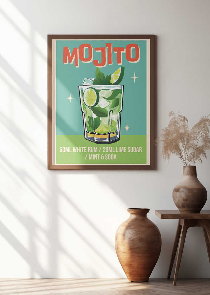 Mojito Cocktail Poster