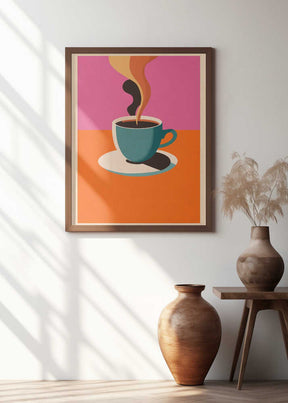 Coffee Steam Poster