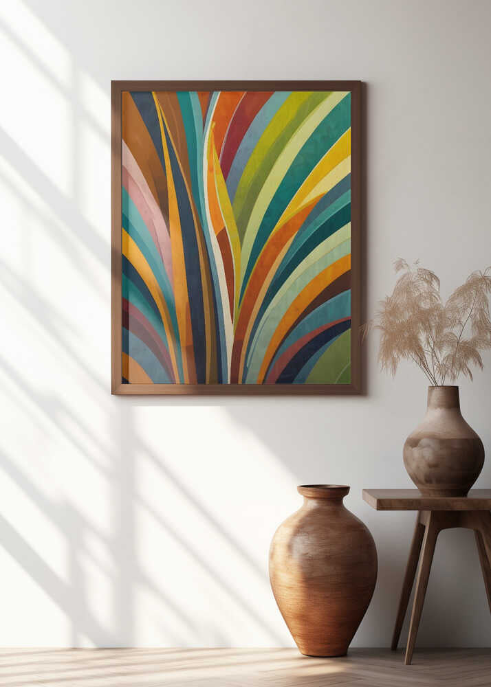 Dancing Stripes In Color Poster