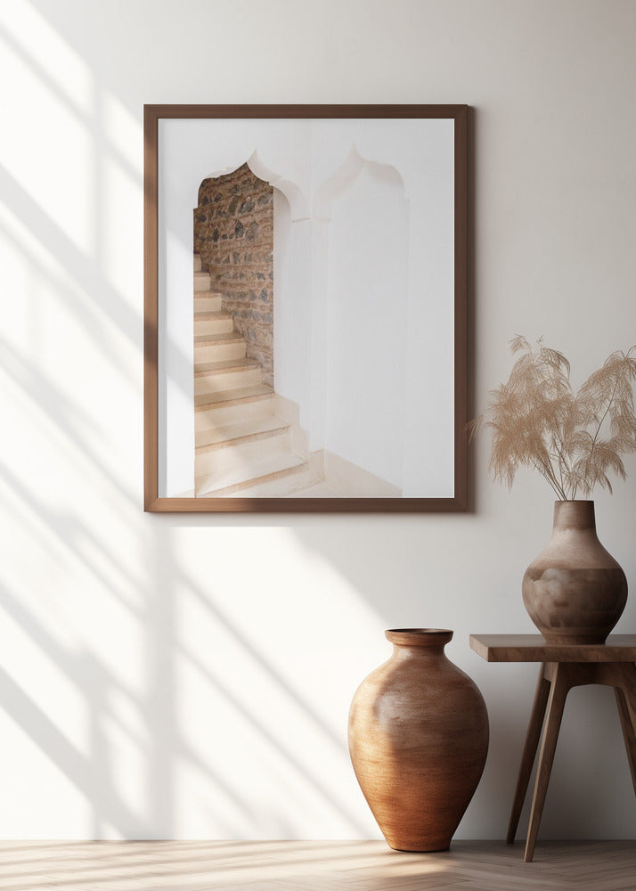 Arch Stairway In Riad In Marrakech   Ibiza Boho Travel Photography 1 Poster