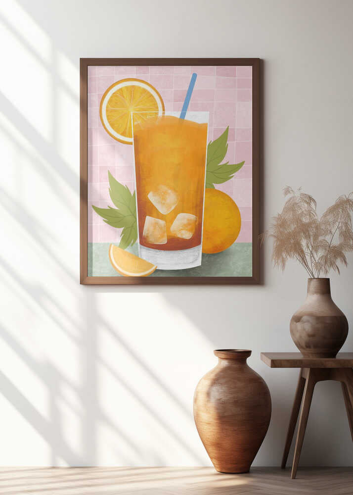 Orange drink Poster