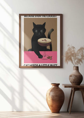 A4 Cat & Espresso 01.png Poster