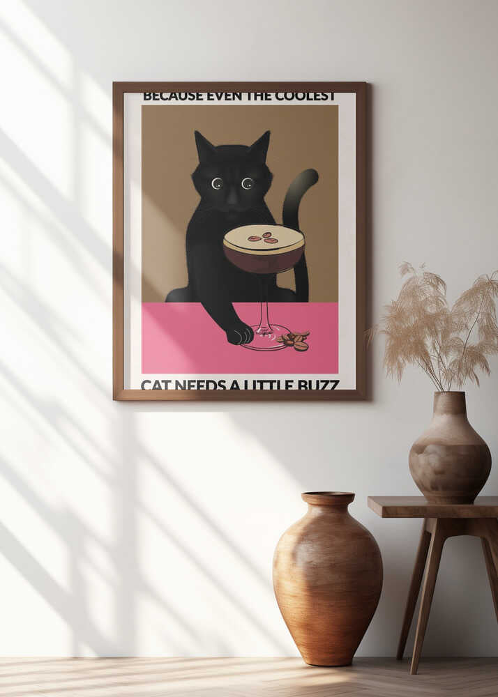 A4 Cat & Espresso 01.png Poster