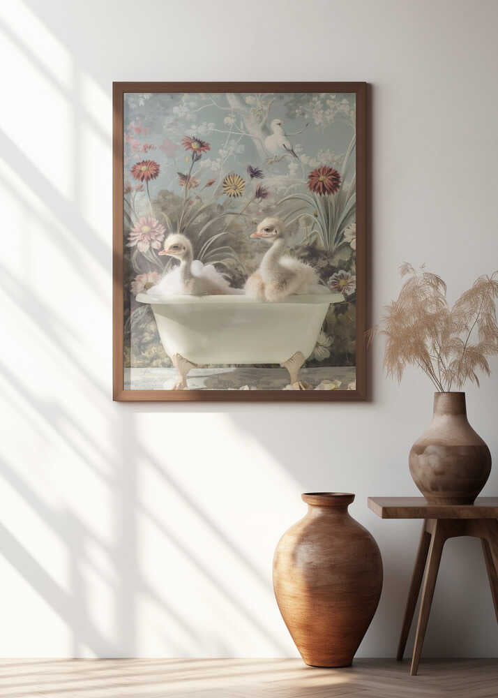 Ostrich Bubble Bliss Poster