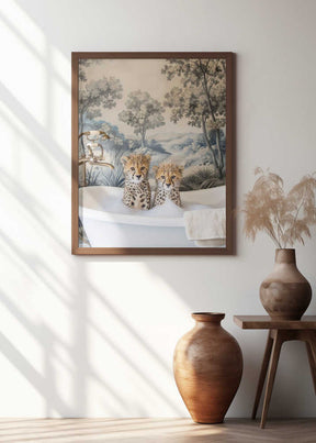 Cheetah Bath Time Duo Poster