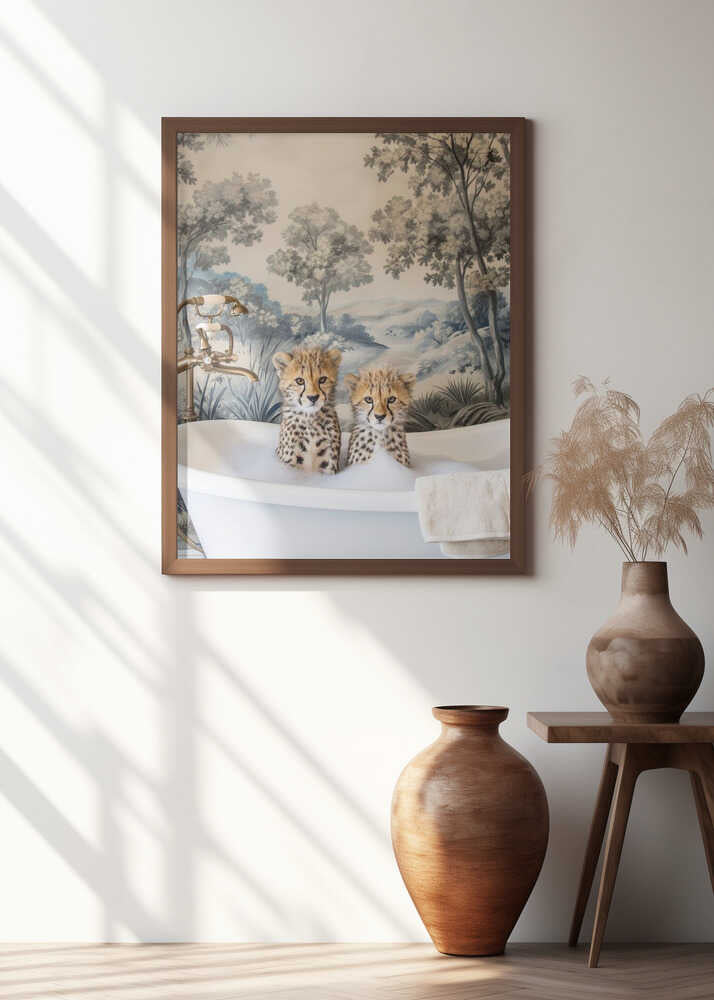 Cheetah Bath Time Duo Poster