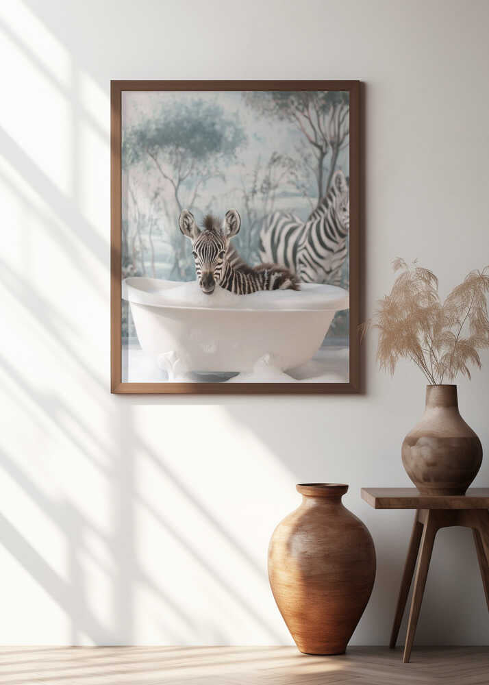 Striped Bubble Joy Poster