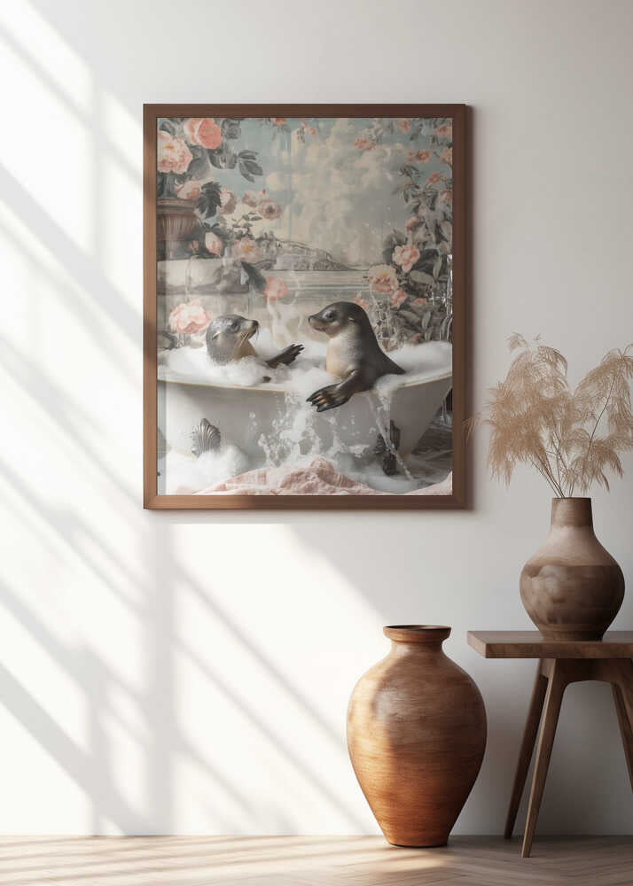 Seal Bath Bliss Poster