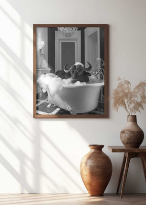 Curious Buffelo In the Tub Poster