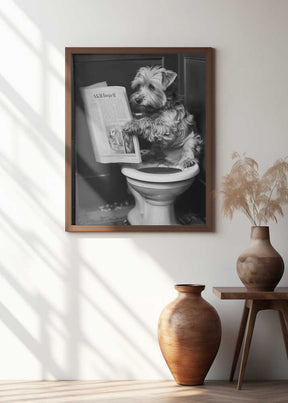 Doggy Doing A Doo Doo Poster