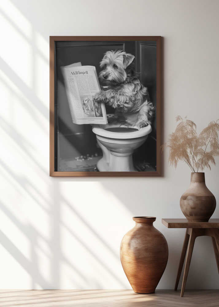 Doggy Doing A Doo Doo Poster