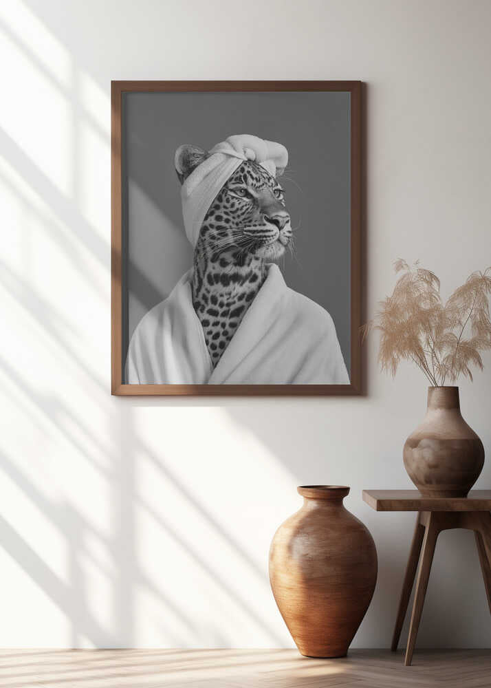 Lady Leopard Spa Day Poster