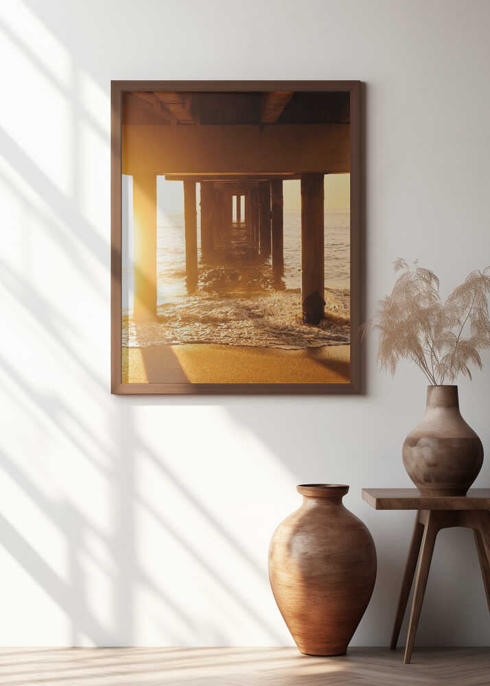 Golden Pier Pathway Poster