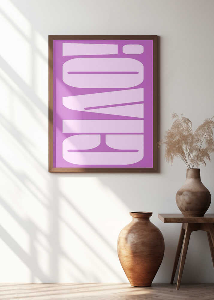 Bold Purple Typework Poster