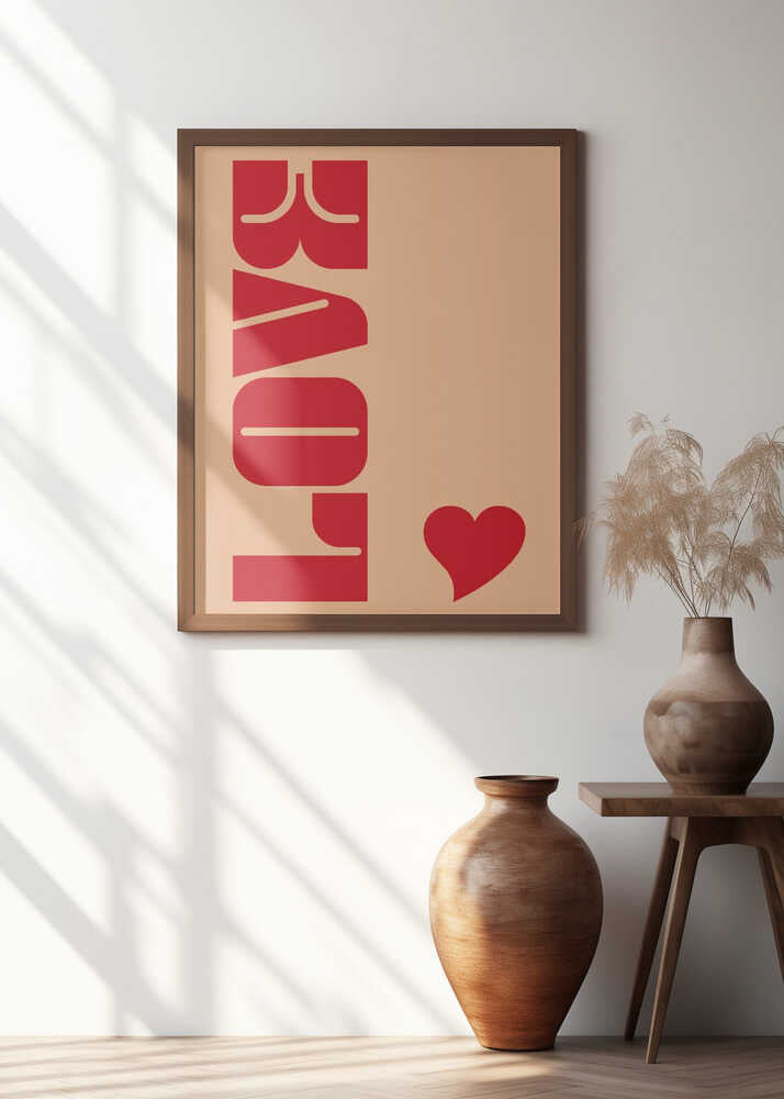 Red Bold Lettering Poster