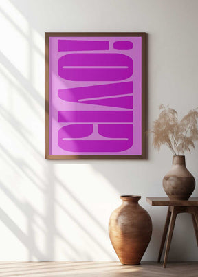 Bold Fuchsia Layers Poster