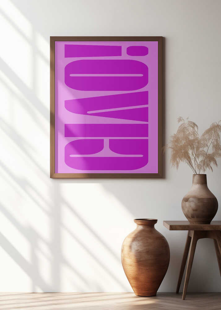 Bold Fuchsia Layers Poster