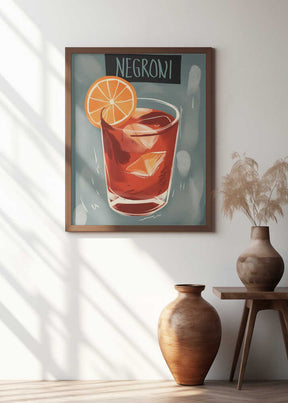 Sunset in a Glass Poster