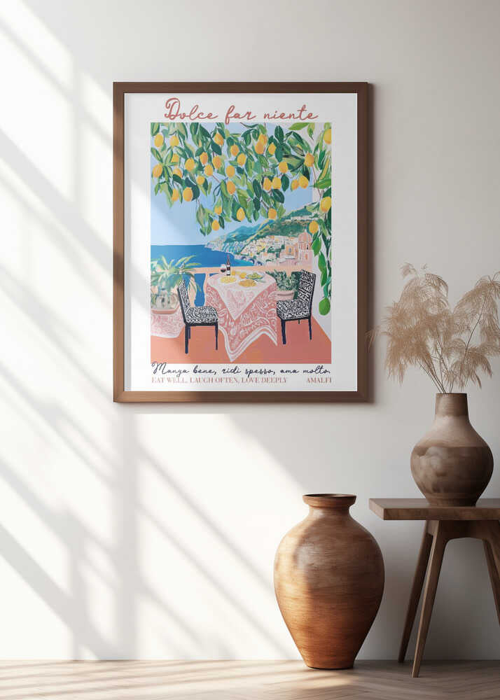 Eat Well Amalfi Poster