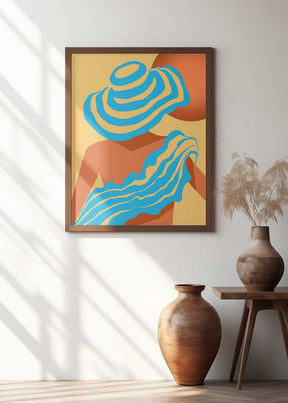 Sunlit Wavesstripe Poster