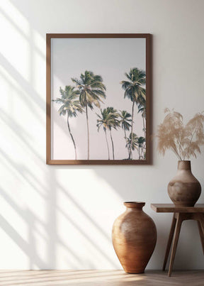 Blush Tropical Trees Poster