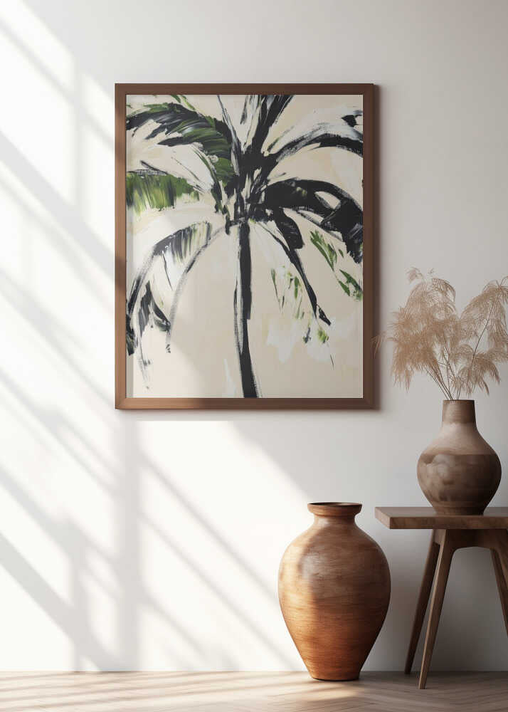 Abstract Palm Tree Poster