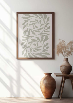 Olive Green Abstract Poster