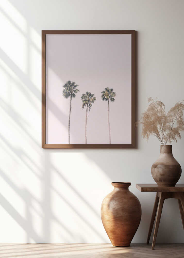 Palms On Pink Poster