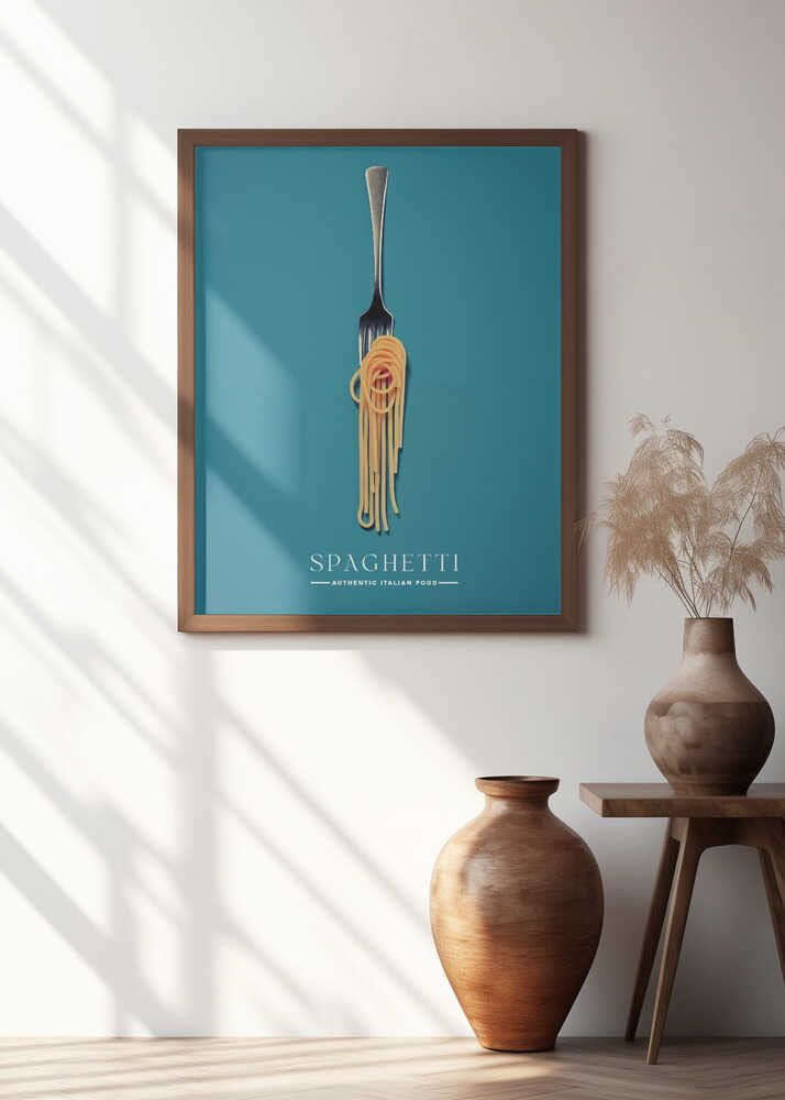 A Fork Wrapped In Spaghetti Poster